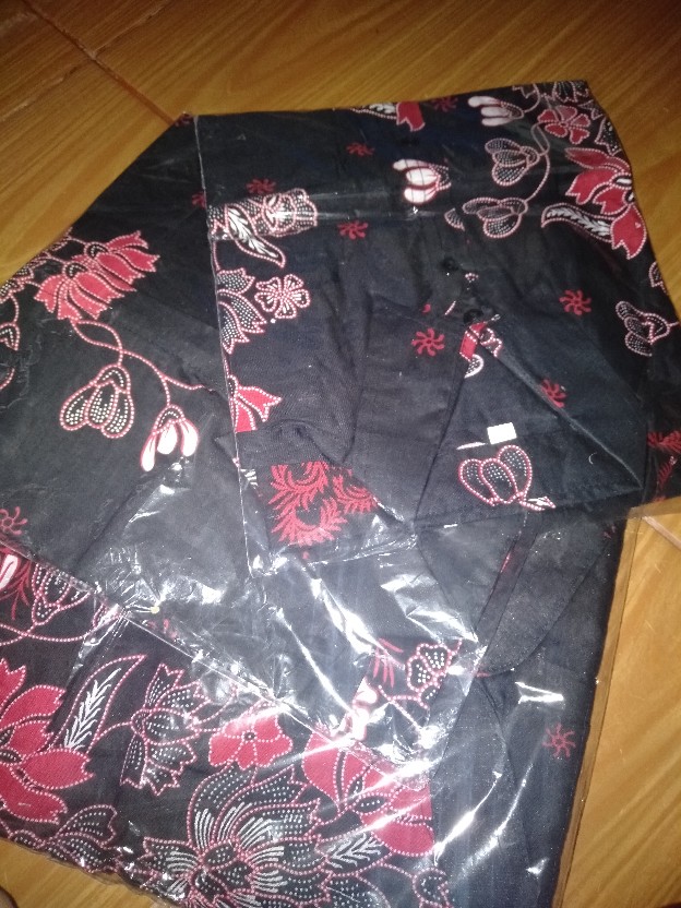 Batik Couple Keluarga Sania Ruffle Ori Ndoro Jowi Dnt Motif Sakura Merah Termurah Shopee