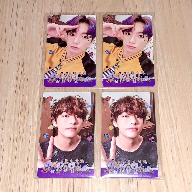 BTS Official photocard Deco Kit Jungkook & V (pc rpc deco kit Jungkook & V/Taehyung)