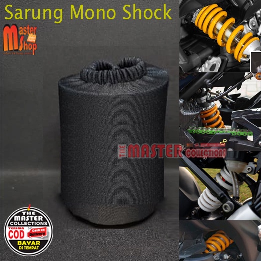 Sarung shockbreaker Monoshock Mono pelindung shock belakang motor universal Yamaha Suzuki Honda MX King CRF Vixion Ninja Satria Sonic