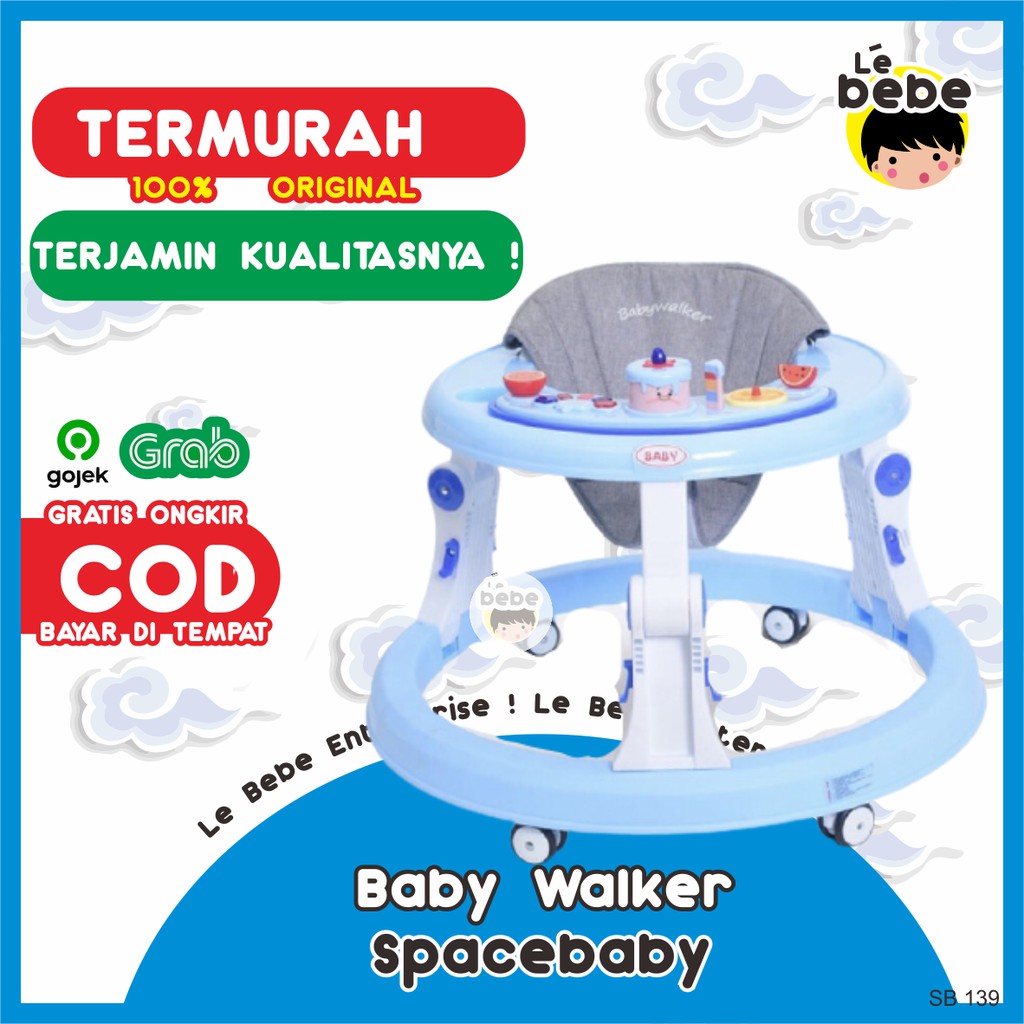 [TERMURAH] Baby Walker Spacebaby SB-139 APOLO APOLLO Mainan Bayi Peralatan Bayi Termurah BabyWalker 
