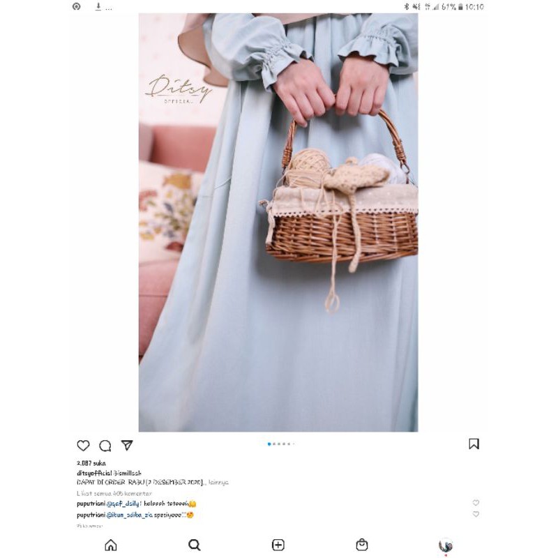 Visline Pistachio L Ditsy Desember