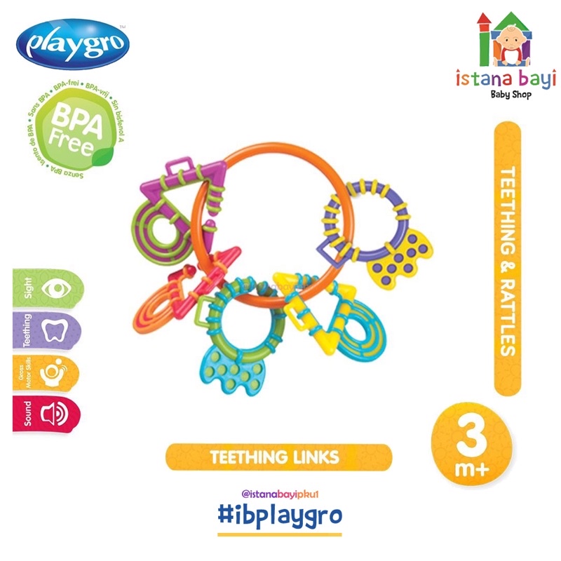 Playgro Teething Links - Gigitan Bayi