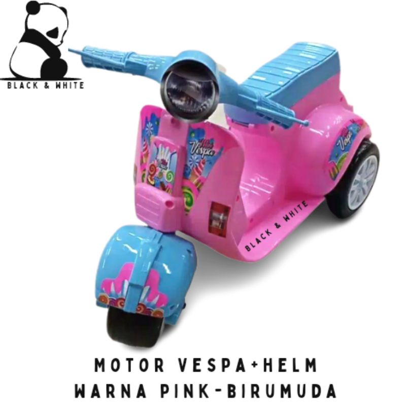 Mainan Motor Vespa Anak Motor Vespa Mini Dorong Sepeda Roda Tiga Skuter Anak Mainan Mobil Tunggang