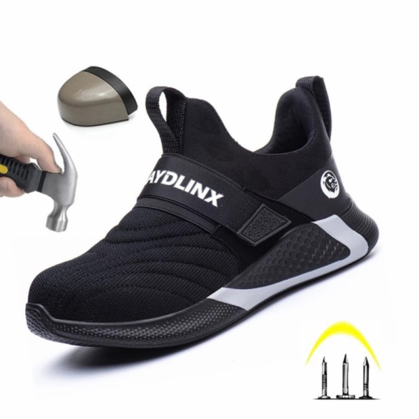 Sepatu safety tanpa tali unisex ori sport slip on terbaik casual trend - 38 Diskon