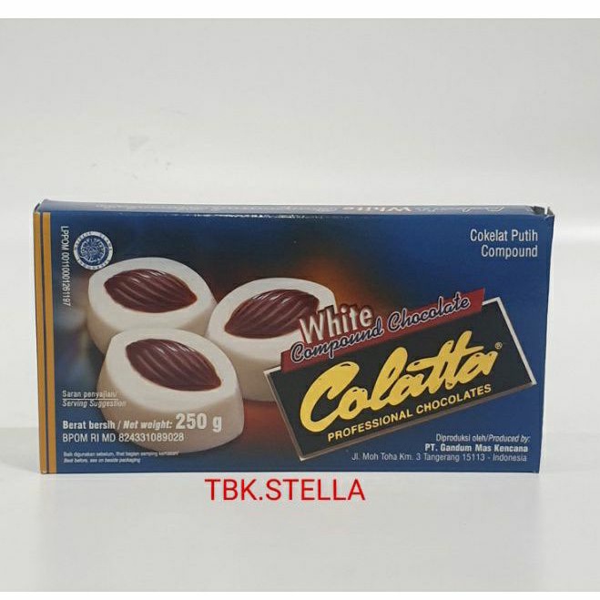 

COKLAT COMPOUND COLATTA WHITE 250 GR