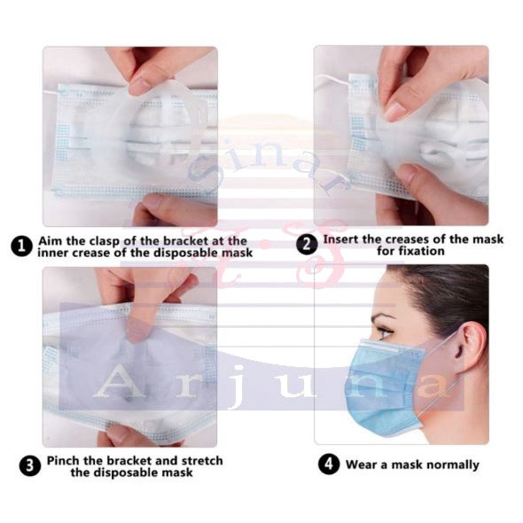 Bracket Penyangga Masker Wajah Waterproof Bahan Breathable