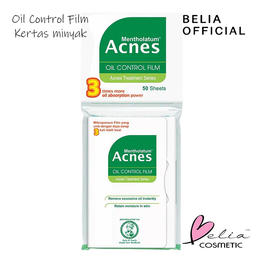 ❤ BELIA ❤ ACNES  Oil Control Film (Kertas Minyak) 50 lembar | BPOM