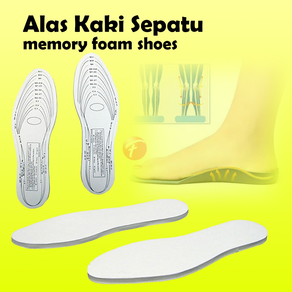 Sol Sepatu Insole  memory foam NYAMAN Memory Foam 1 Pasang