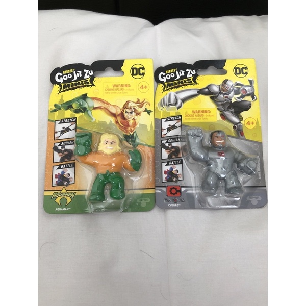 aquaman / cyborg goo jit zu minis