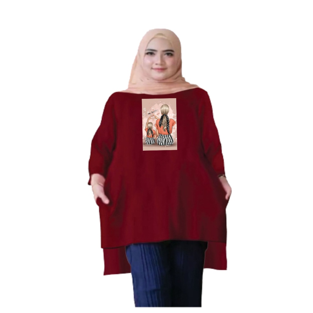 Tunik Atasan Wanita Jumbo My Daughter XXL/Baju Muslim/Blouse Jumbo