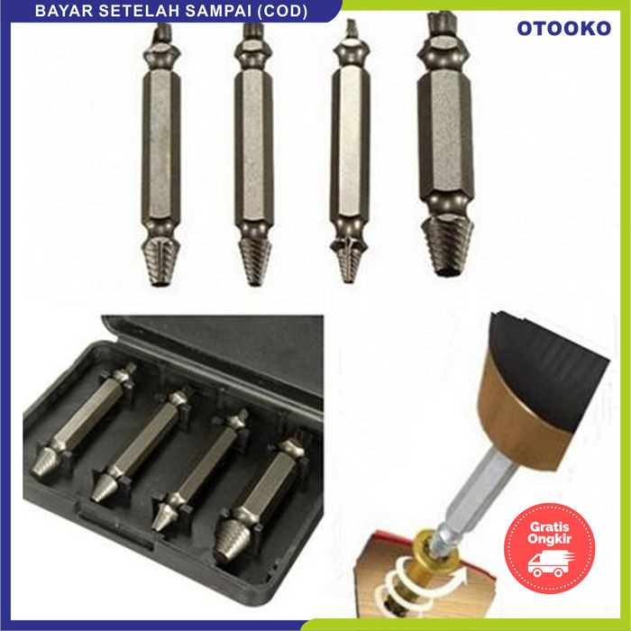 Screw Remover Pencabut Pelepas Baut Tarik Paku skrup sekrup Rusak