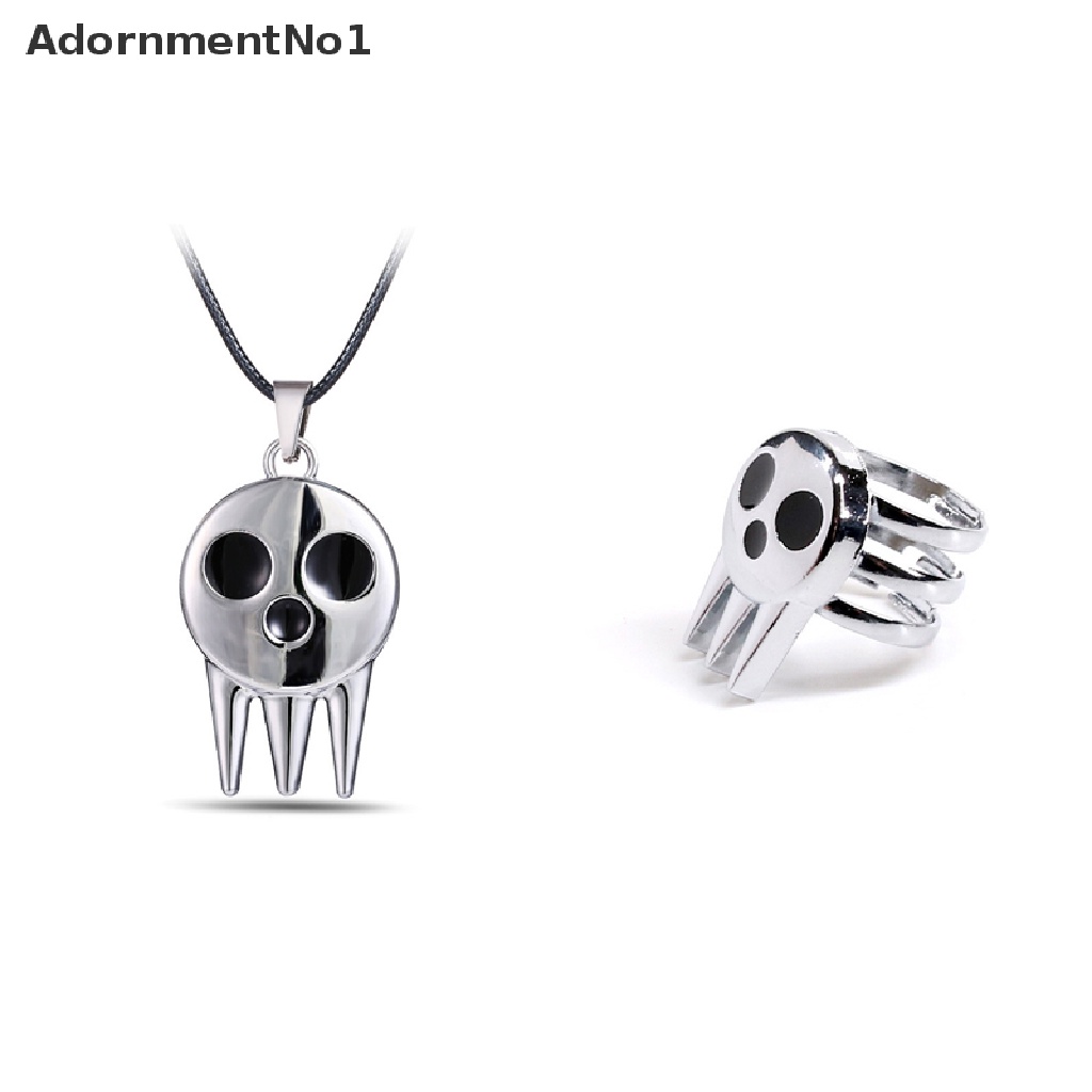 (AdornmentNo1) 1pc Kalung Rantai + Liontin Motif Anime Soul Eater Death The Kid Untuk Anak / Cosplay