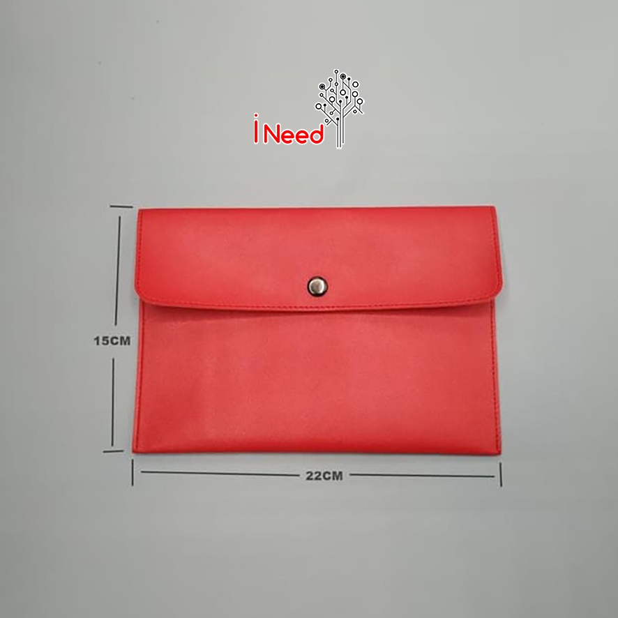 (INEED) Dompet Clutch Amplop kulit sintetis/Dompet Bentuk Amplop/Dompet Amplop