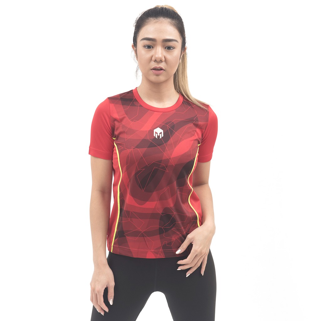  Baju Olahraga Wanita  Running dan Gym MILLS Marbe 5003 Red 