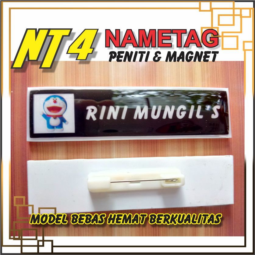

Name Tag /Nama Dada/Papan Nama-Akrilik Custom Satuan-Proses Cepat