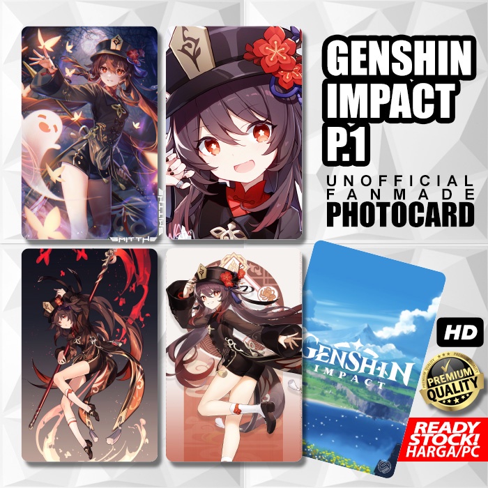 Photocard Anime Genshin Impact P1 Kartu Koleksi Photo Card