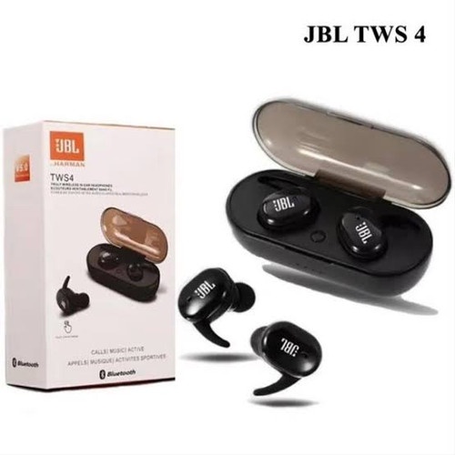 HEADSET BLUETOOTH JBL By HARMAN TWS4 Wireless EARPHONE - Stereo hansfree bluetooth murah