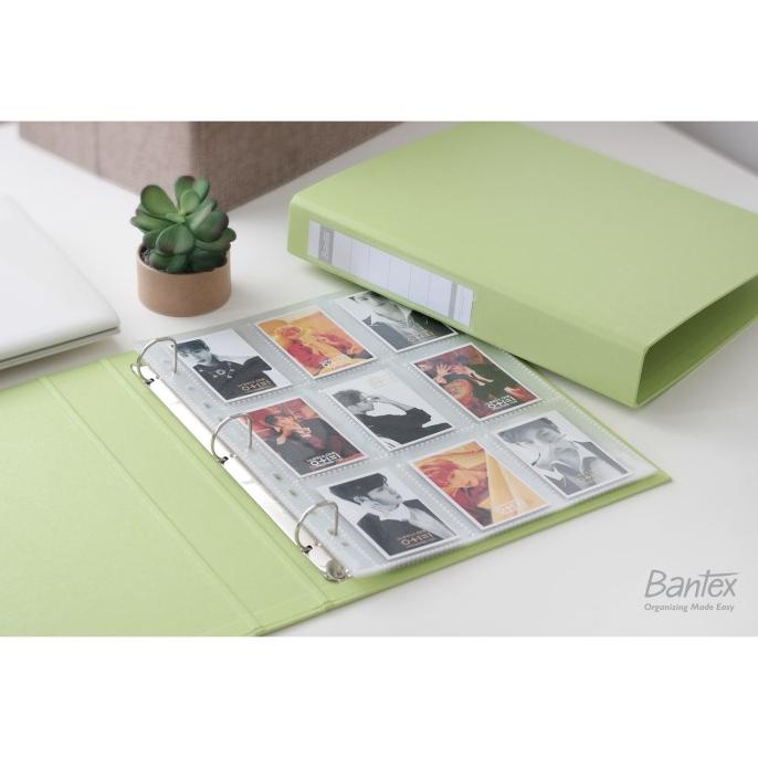 

BISA COD Bantex Photocard Album A4 3 Ring Binder Bubble Gum Color Green8322P PROMOKode 4417