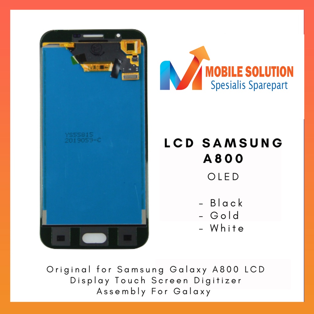 Grosir LCD Samsung A8 A800F  OLED 100% LCD Samsung A8 Duos A800X Fullset Touchscreen Garansi 1 Bulan + Packing / Bubbel