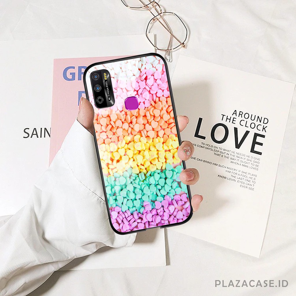 K63 ( Infinix Hot 9 Play ) Softcase kaca Infinix Hot 9 Play - Case Infinix Hot 9 Play - casing hp