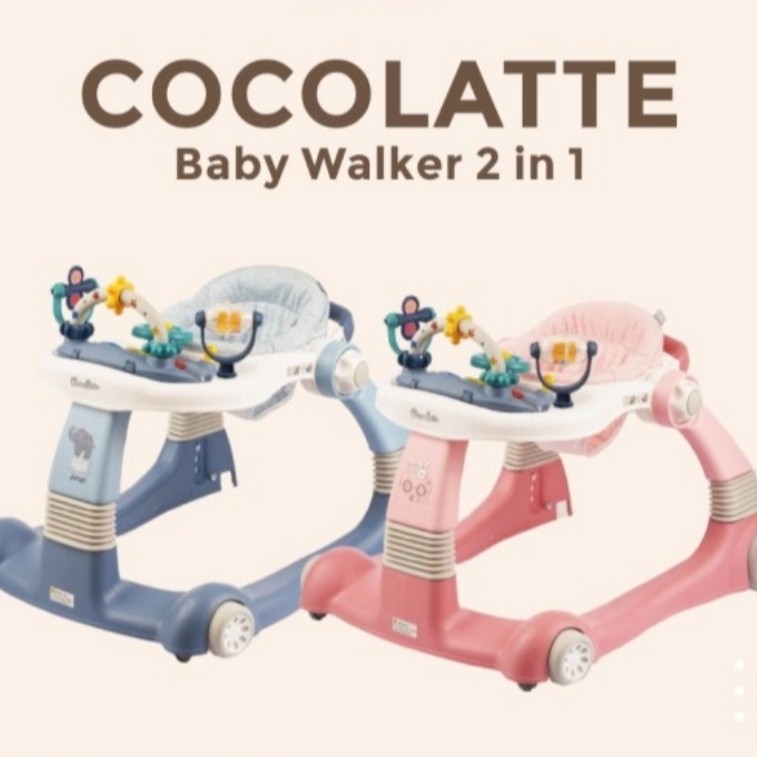 Cocolatte DK 1001 ML 2in1 Baby Walker Walking Trainer Fun / Baby Walker Cocolatte Locco Push Walking Trainer/Alat Bantu Jalan