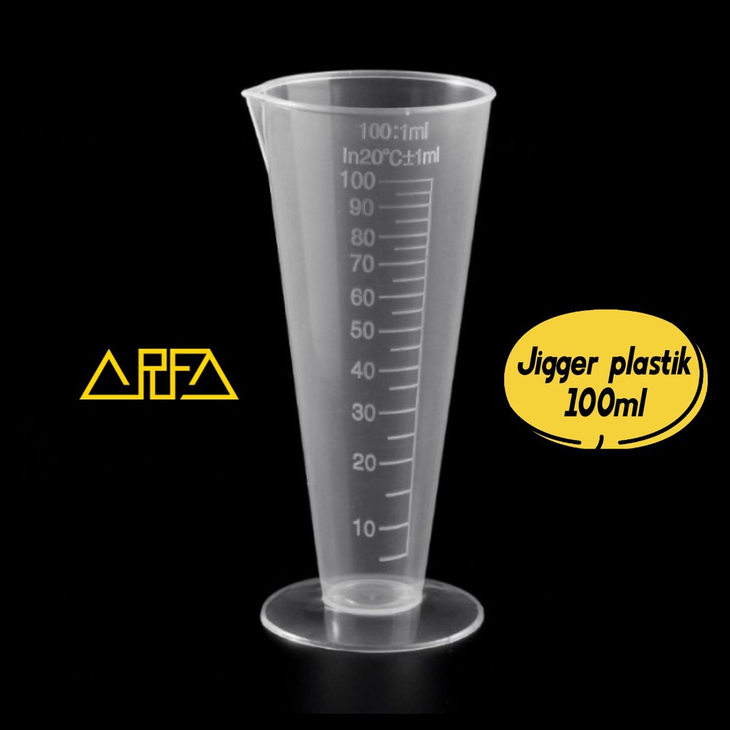 Gelas ukur 100ml jigger measuring cup 100ml plastik