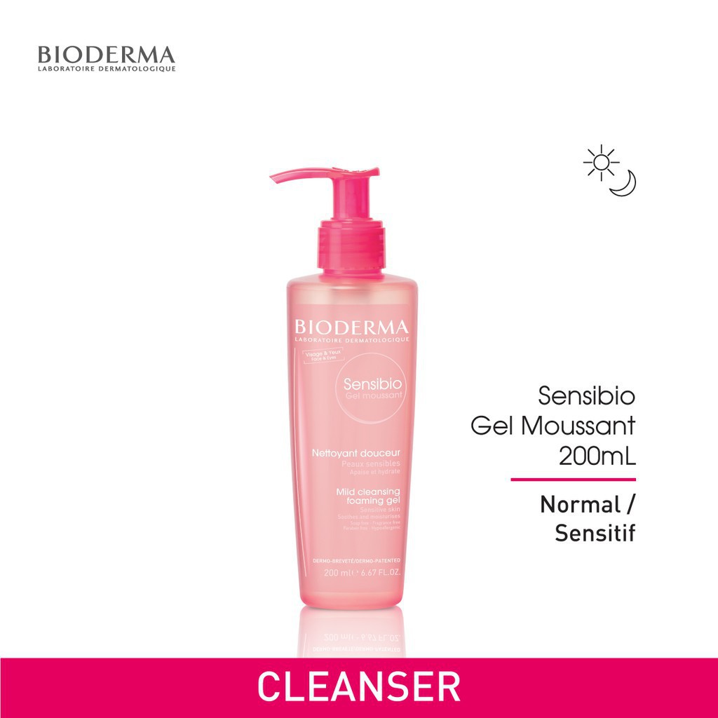 Bioderma Cleansing Gel Moussant(100ml/200ml) ✓ORI ✓BPOM