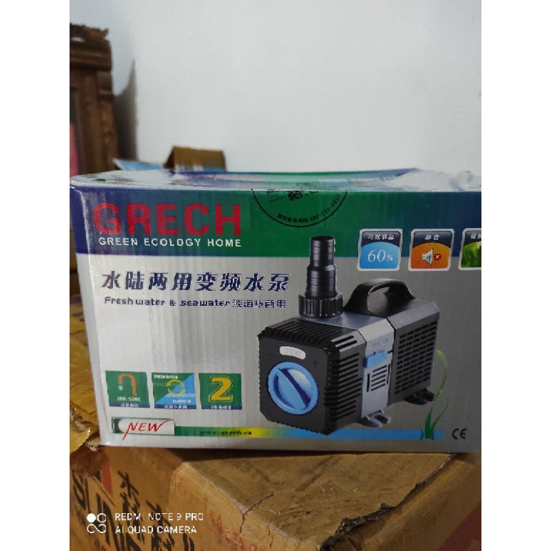 AMPHIBIOUS ECO PUMP SUNSUN GRECH CTP 4800 30 WATT 4500L/JAM