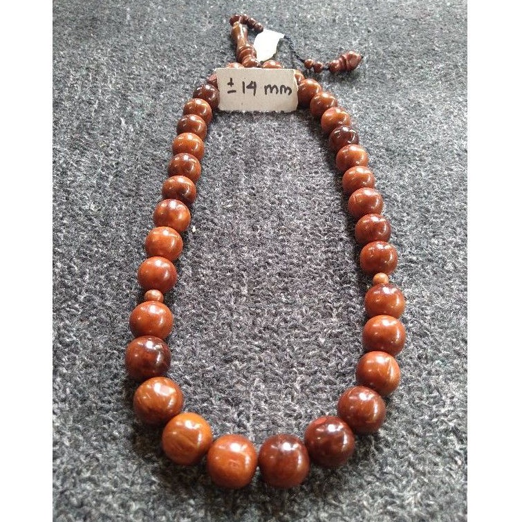 tasbih kokka bulat ± 14 mm ( 14mm ) 33 butir