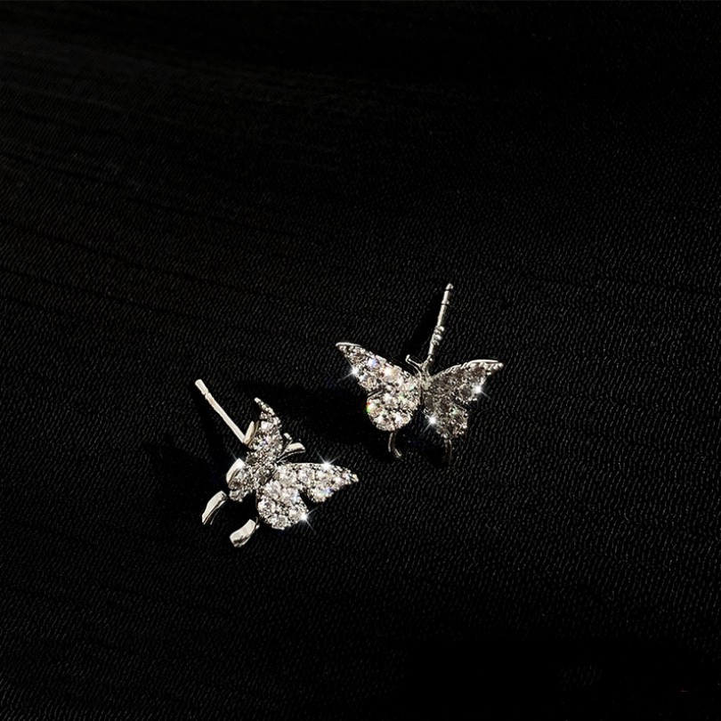 Anting Gantung Panjang Tusuk Gaya Korea Motif Geometri Aksen Hollow Untuk Perhiasan Wanita-16