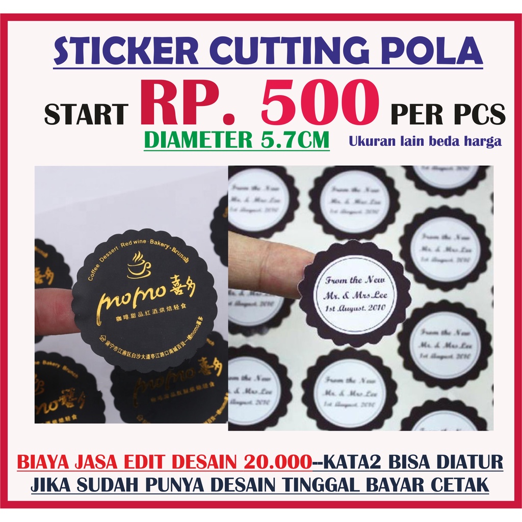 

STICKER KISS CUT. STIKER POLA. STICKER CUTTING. STIKER LOGO. STIKER MAKANAN. STIKER OLSHOP