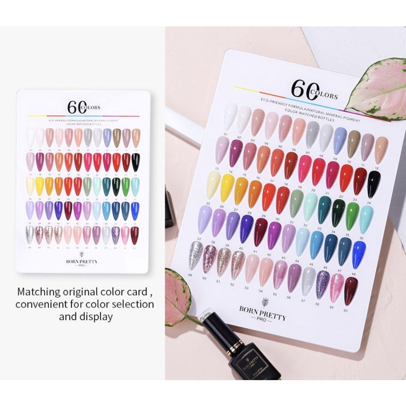 BORN PRETTY PRO SET 60 COLORS 15ml GEL NAIL POLISH COLLECTION SOAK OFF UV GEL