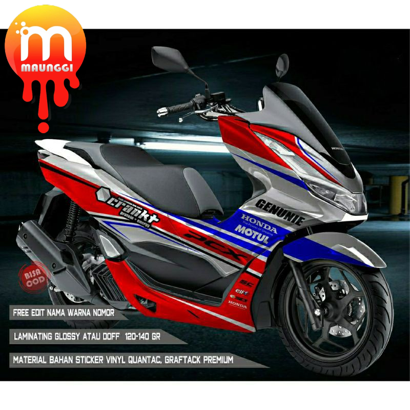 Decal new pcx 160 Sticker decal pcx full body Striping motor pcx 160 2021 Stiker full body all new p