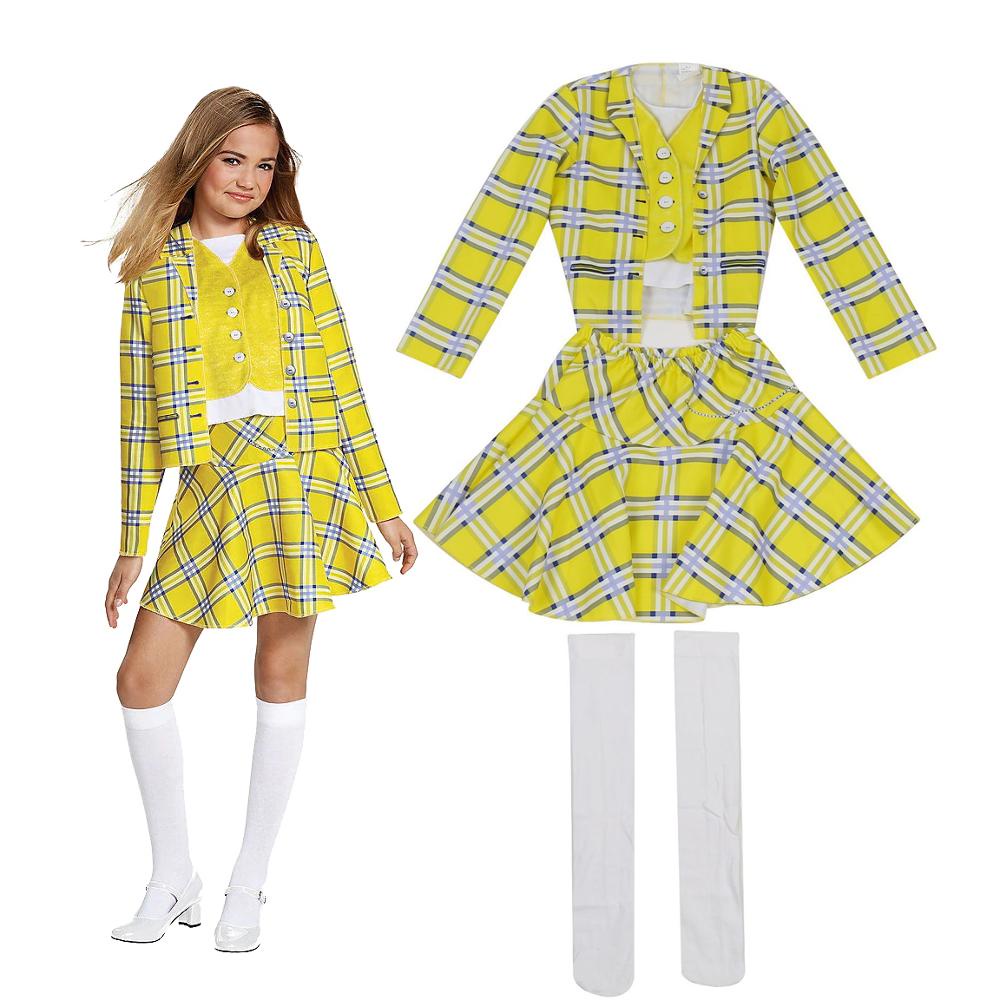 Jual Preorder Teenage Girls Clueless Cher Horowitz Costume 2 Piece