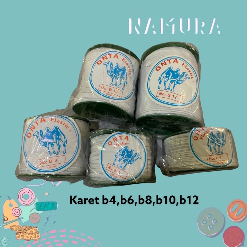 karet elastis onta 4mili 6mili 8mili 10mili 12mili