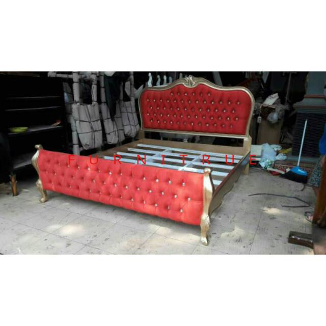 Tempat tidur gold mewah tempat tidur ukir tempat tidur artis