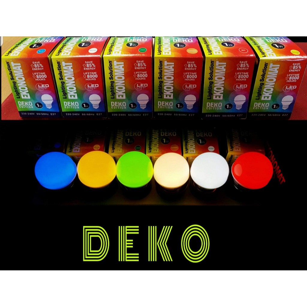 Lampu Tidur LED Lamp Ekonomat Deko 1W 1 Watt