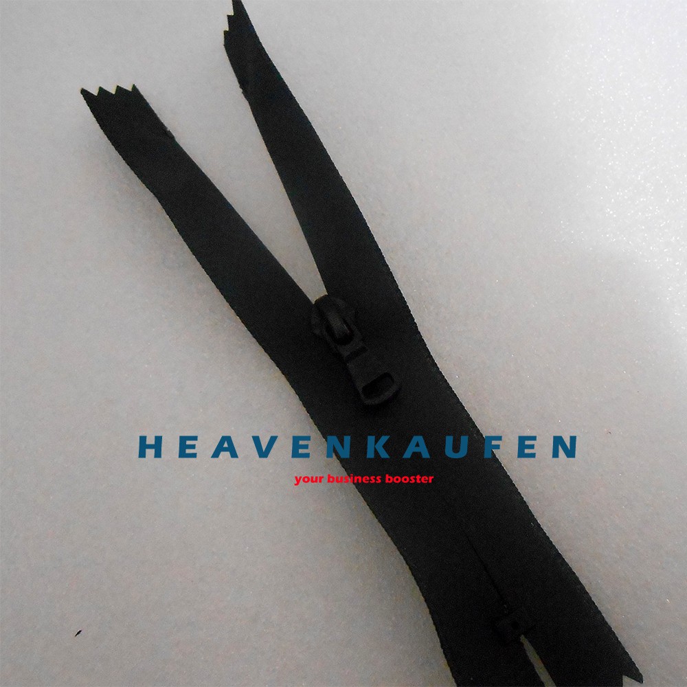 Resleting Zipper Anti Air Waterproof Panjang 15 cm Atau 6 inch Warna Hitam