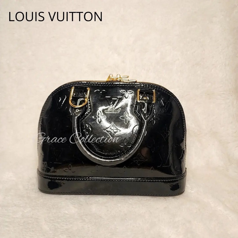 LV Baby Alma Vernish Black Monogram