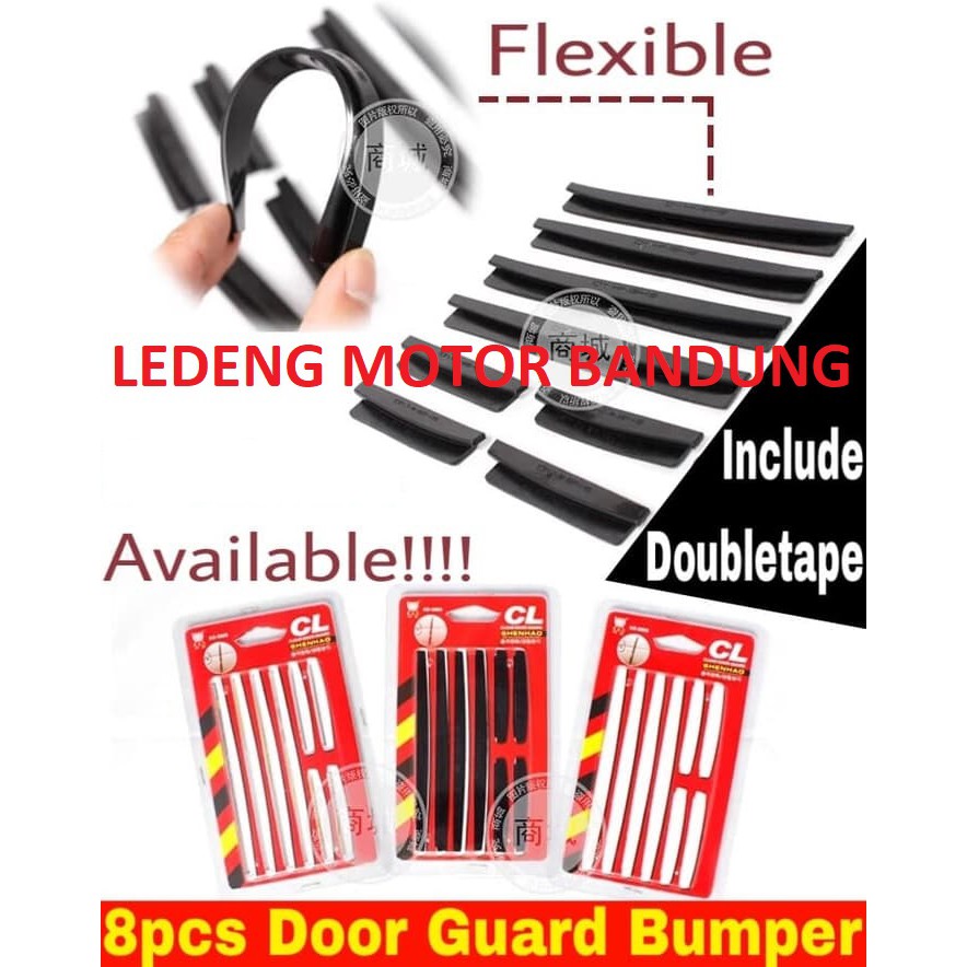 Slim Door Guard Protector Car Slip Karet Pelindung Pintu Mobil Batalan Protektor