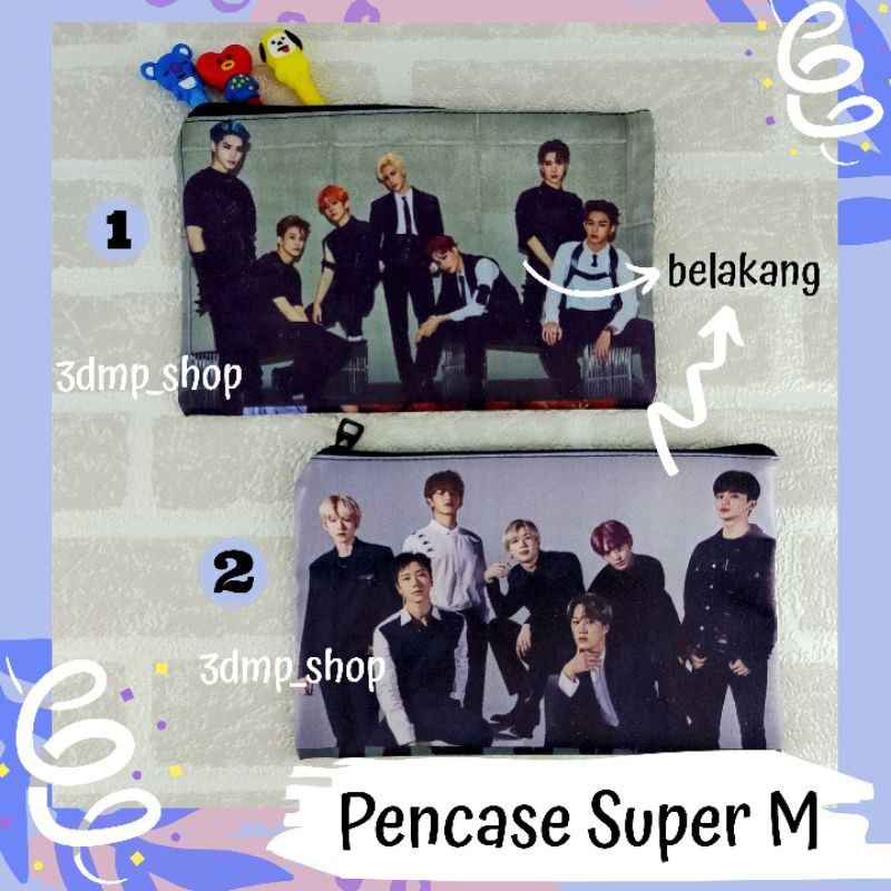 

Pencase Tempat Kotak Pensil Super M kpop