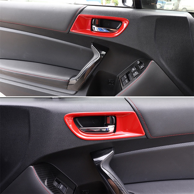 TK 1 Pair Car Door Inner Handle Bowl Decoration Cover Sticker for Toyota 86 Subaru BRZ 2012-2020