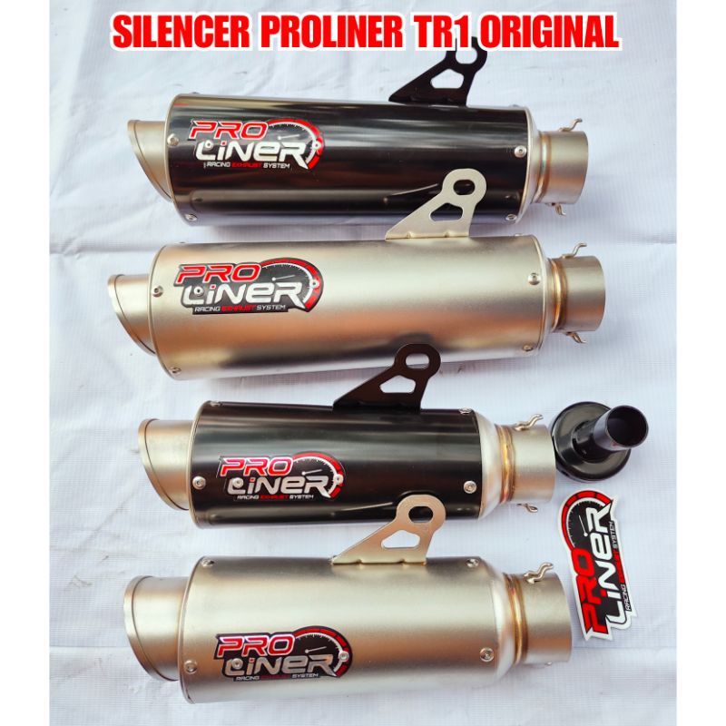 Tabung Knalpot Slenser Selenser Silencer PROLINER PRO LINER TR1 R TR1R BLACK CARBON Short Long Silenser