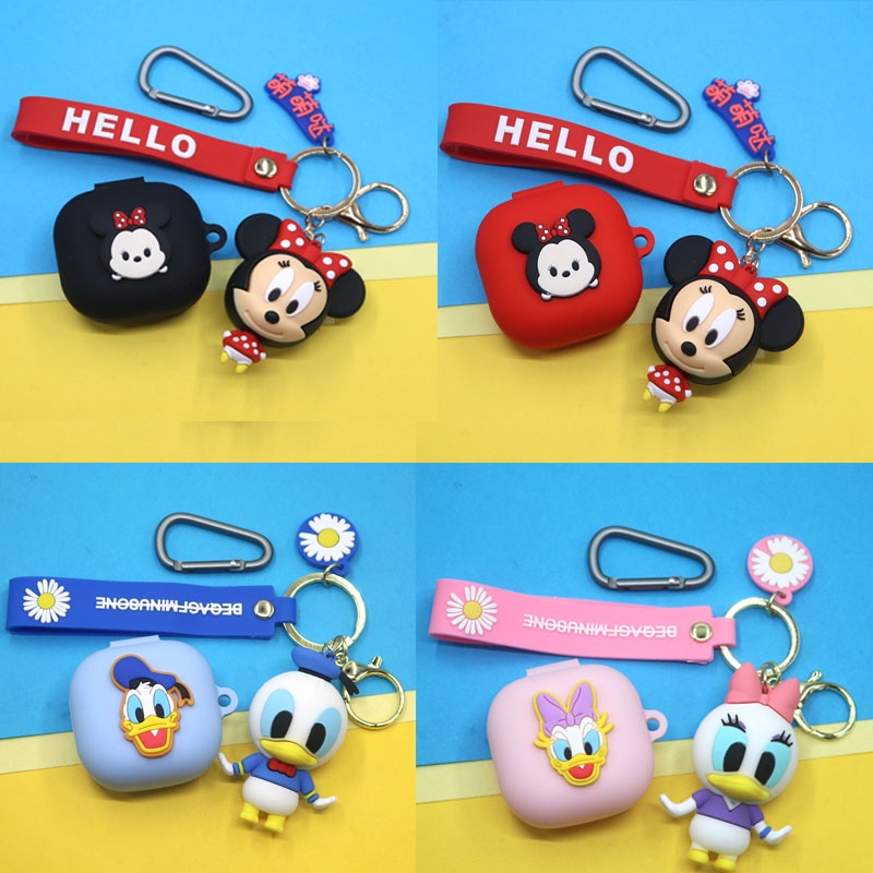 Case Pelindung Earphone Wireless Bluetooth Desain Minnie Untuk Samsung Galaxy Buds Live / Buds Pro