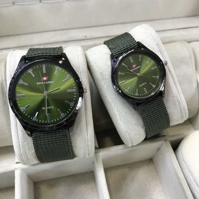 JAM TANGAN COUPLE BAHAN KANVAS/KAIN KEREN