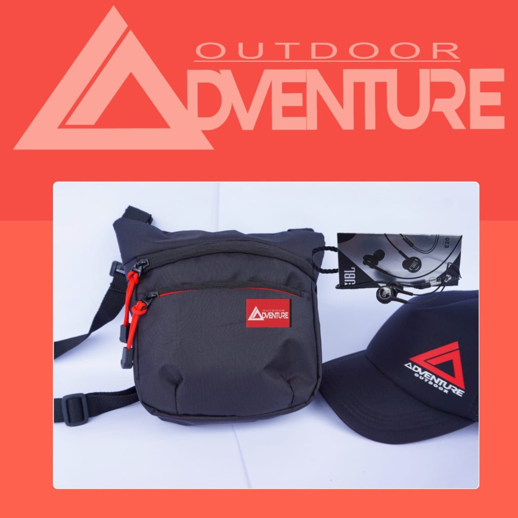 ( bisa bayar ditempat ) TAS SELEMPANG 04 anti air- BONUS HEADSET JBL DAN TOPI