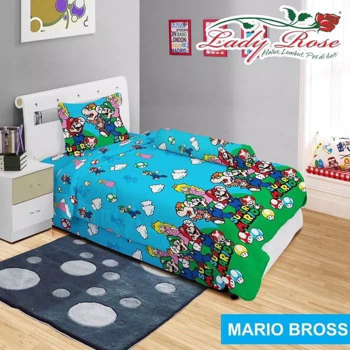 Terbaru  Sprei Lady Rose Uk 120x200 Mario Bross