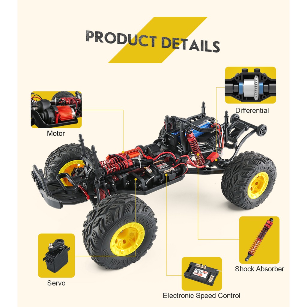 JJRC Q40 Offroad RC Truck 1:12 All Terrain RC Crawler 4WD