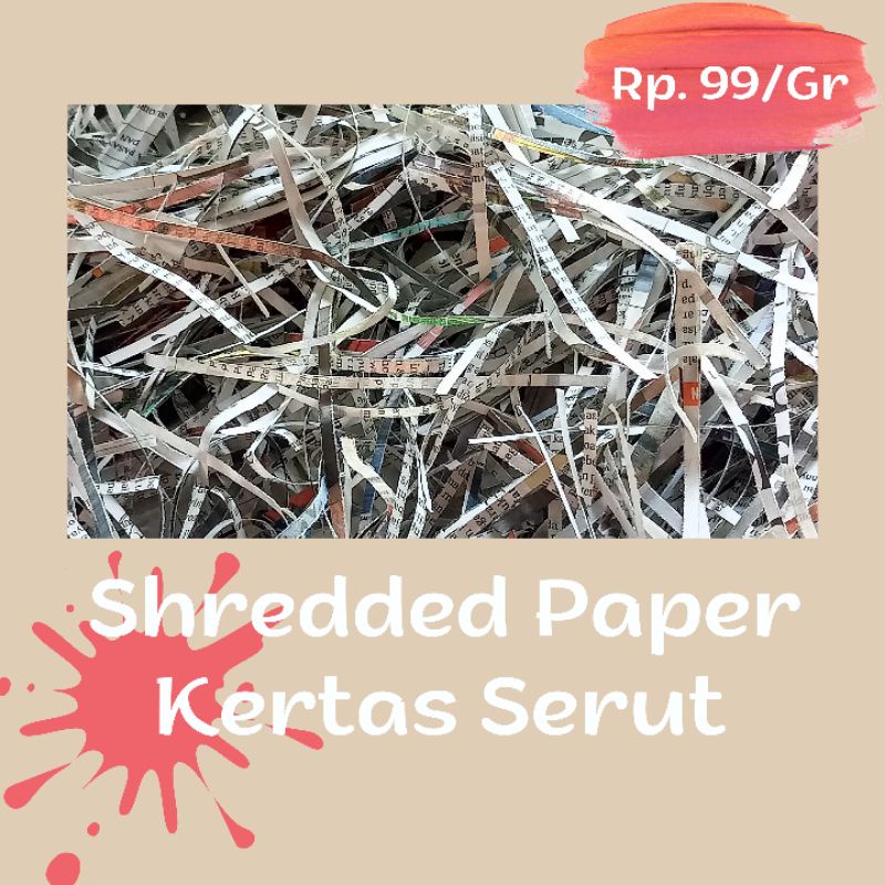 

[Per 1gr] Kertas Cacah | Kertas Serut | Kertas packing | Shredded Paper