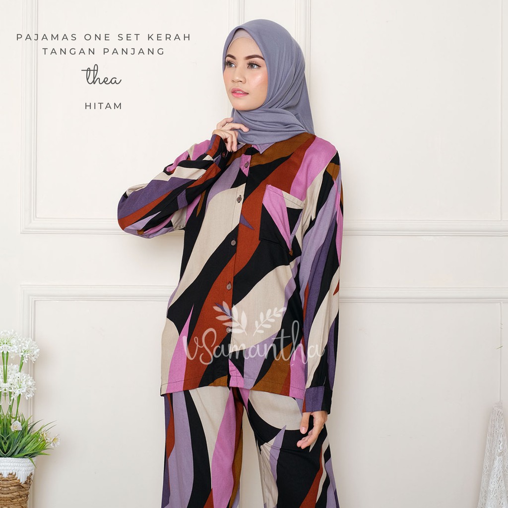 vSamantha - Pajamas Set / Piyama One Set Kemeja Tie Dye